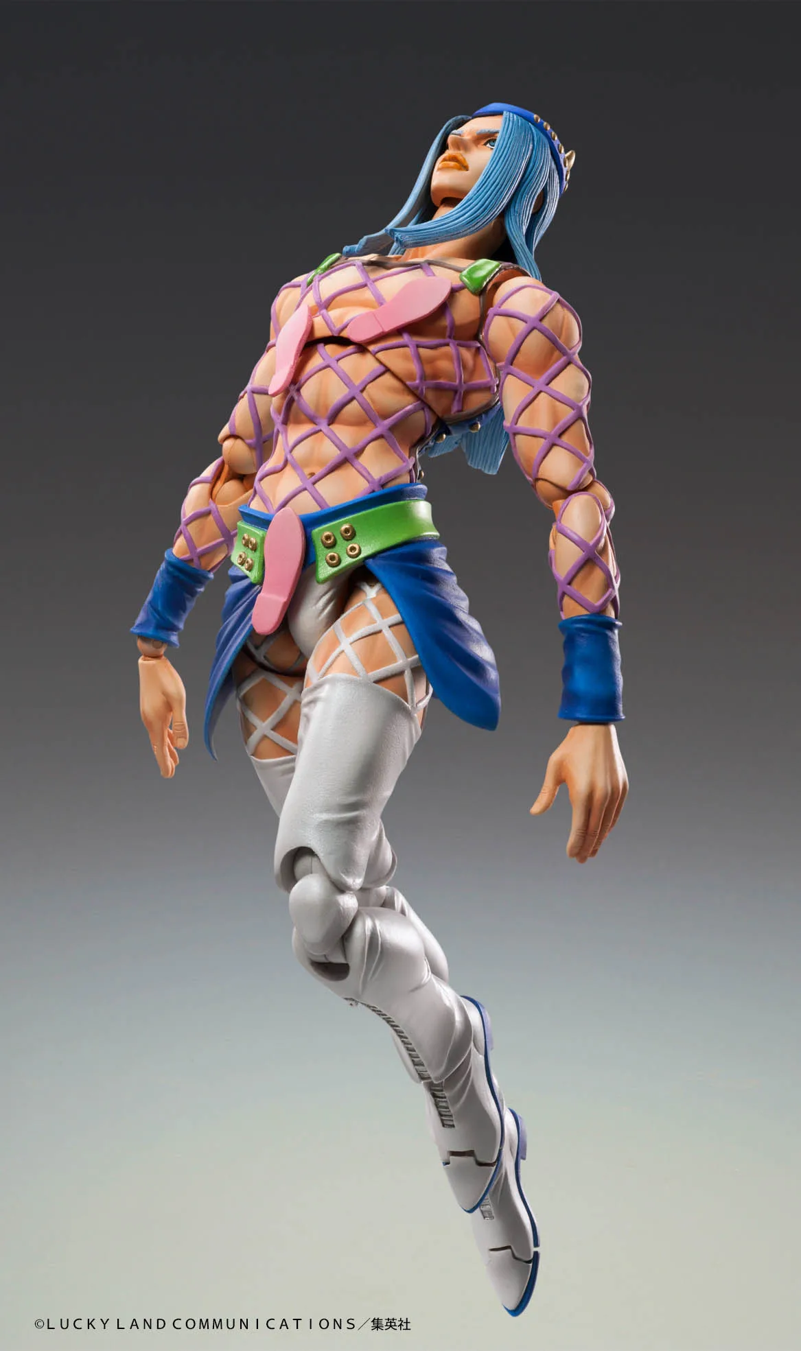 Original MEDICOS-E JoJo's Bizarre Adventure Narciso Anasui SUPER ACTION STATUE Action Figures Model