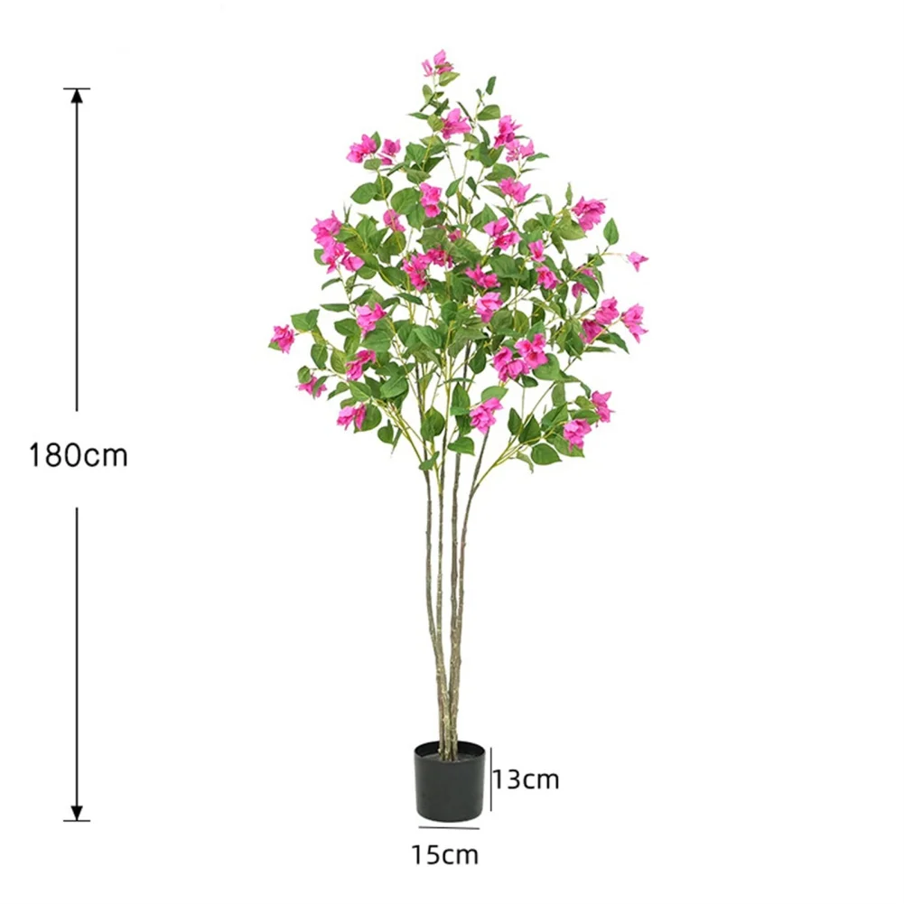 Imagem -06 - Árvore Bougainvillea Artificial Planta Verde com Ramos e Hastes Dobráveis Decoração Atmosfera Estúdio de Fotografia 6ft 180cm