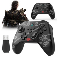 Bluetooth-Compatible Black Myth Wukong Wireless Gamepads Dual Vibration Gaming Console Controller 6-Axis Gyro for Switch PC