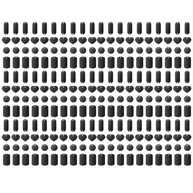 

ABKP-240 шт. штамповочные заготовки, алюминиевые бирки для гравировки, круглые прямоугольные пустые диски в форме сердца для изготовления ювелирных изделий