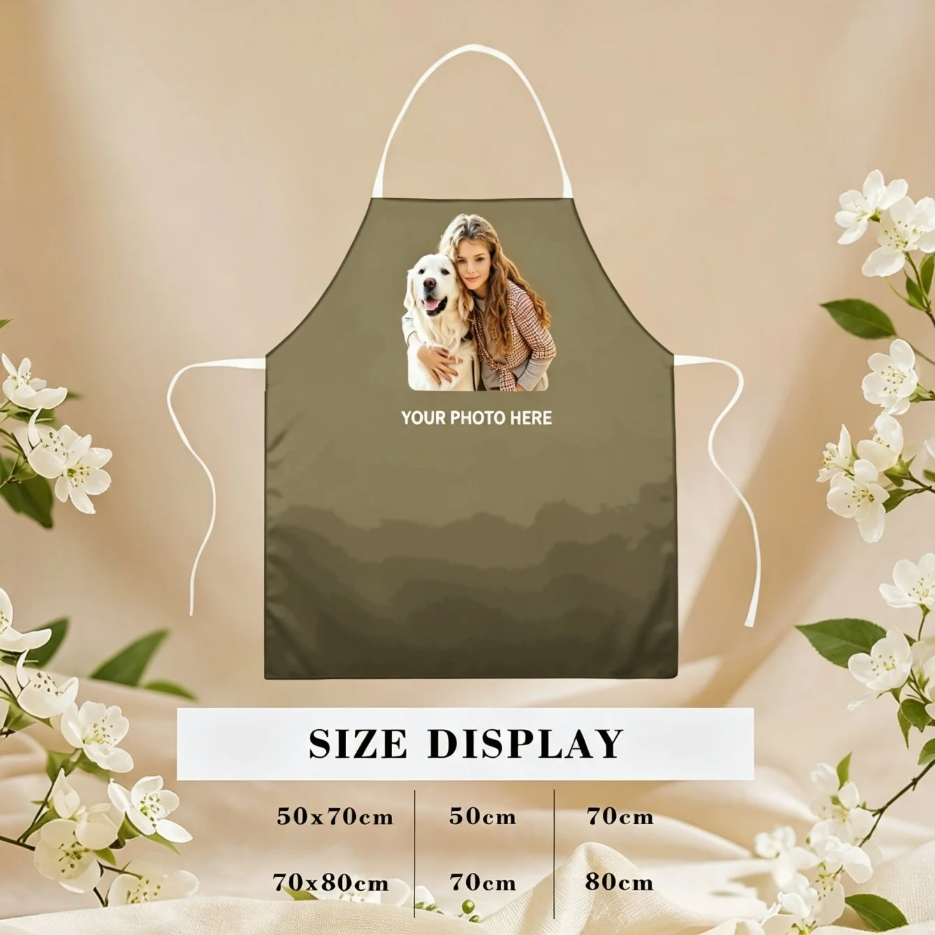 Customized apron Customized photo text Personalized cleaning tools Polyester waterproof creative gifts ﻿