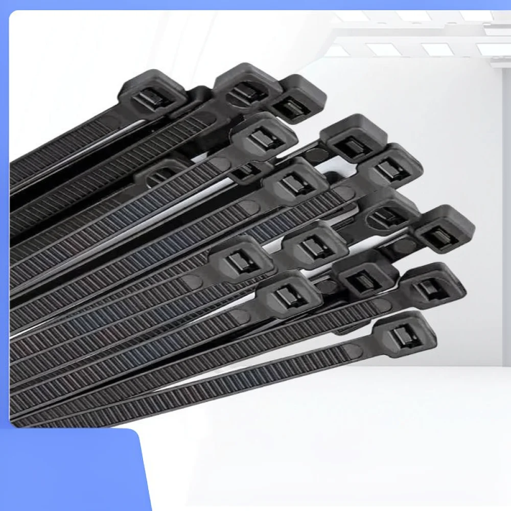 High Quality Nylon Cable Ties Self Locking Industrial Straps Heavy Duty Wire Management Waterproof Cord Binding Organizer