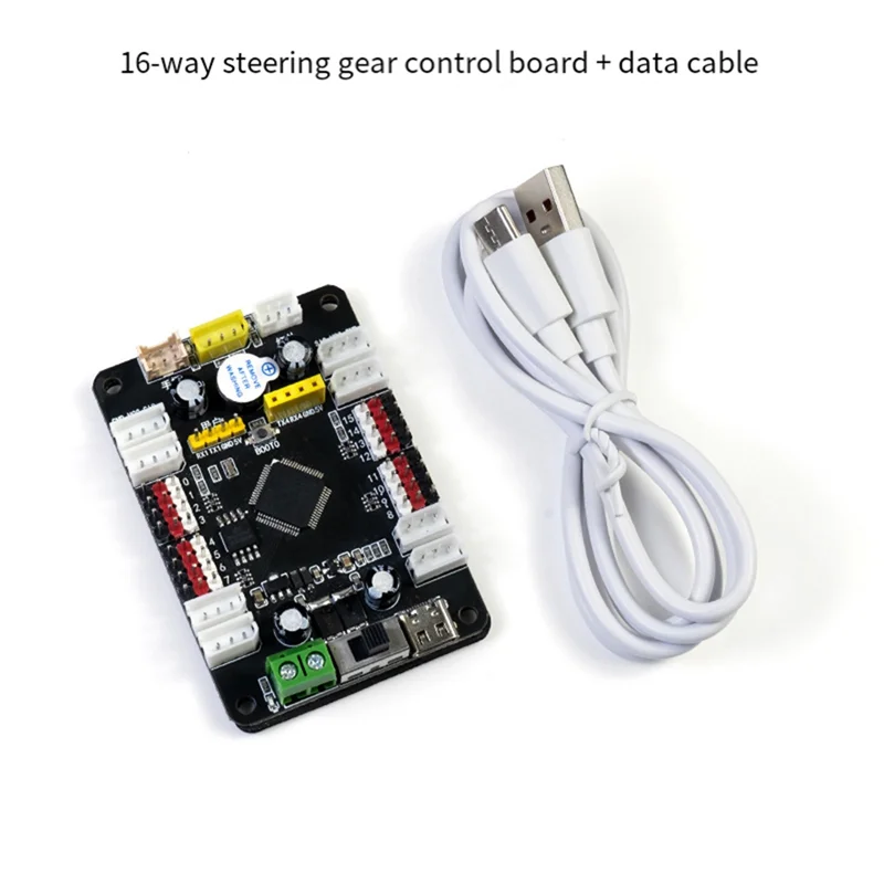 Módulo de controle de engrenagem de direção de 16 canais PWM controlador de engrenagem de direção robô braço mecânico driver programação placa DIY durável