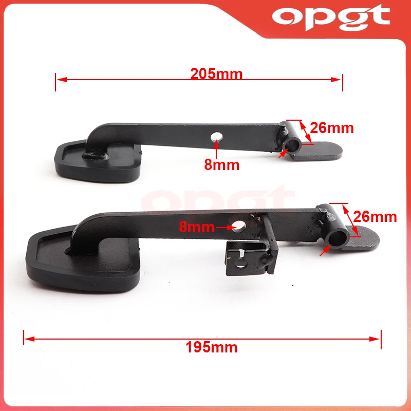 OPGT Go Kart Non-slip Foot Rest Throttle Brake Pedal Brake Accelerator Fuel For ATV UTV Buggy Quad Bike Parts