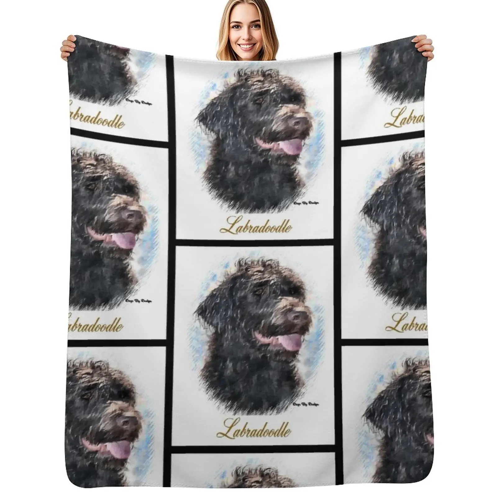 Labradoodle Lovers Art Gifts Throw Blanket blankets and throws Luxury Throw for winter Picnic Fashion Sofas Blankets