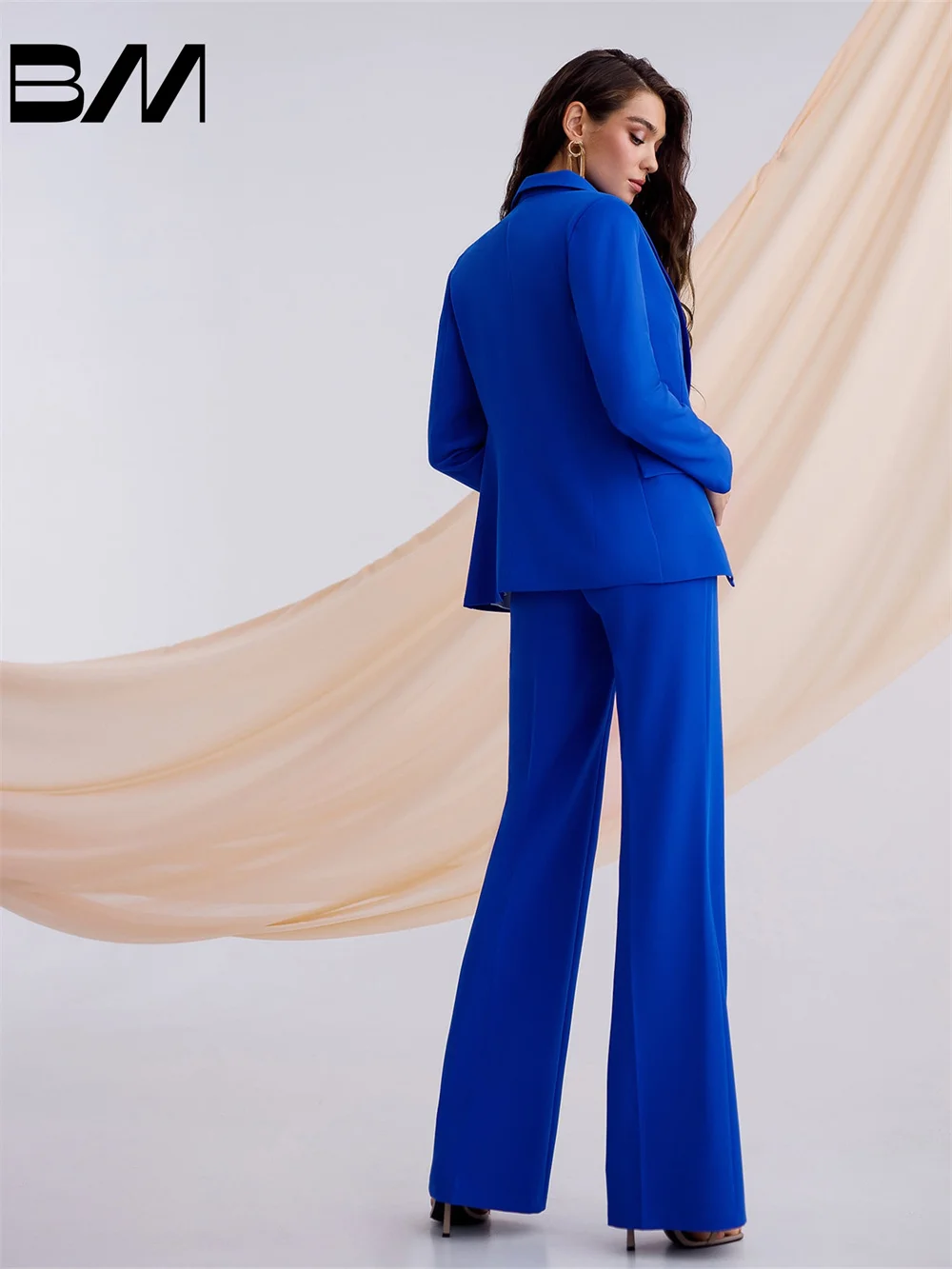 Klasyczne damskie formalne garnitury biznesowe eleganckie biurowe damskie garnitury ze spodniami smoking ślubny marynarka kostium Femme biurowa odzież robocza
