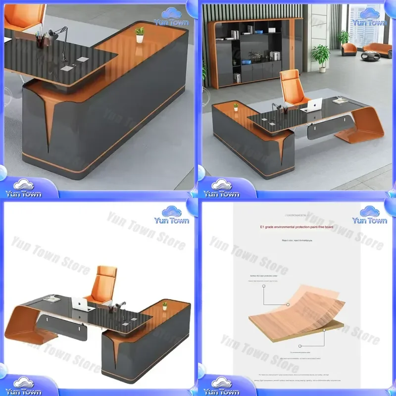 for Office Desk Set for CEO Manager Executive Commercial Furniture Office Table Boss Desk 2026 Modern Workstation Desk