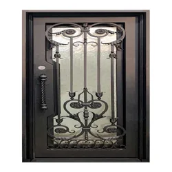 Iron Doors Hot Selling Custom Catalogue Simple Iron Door Design Exterior doors