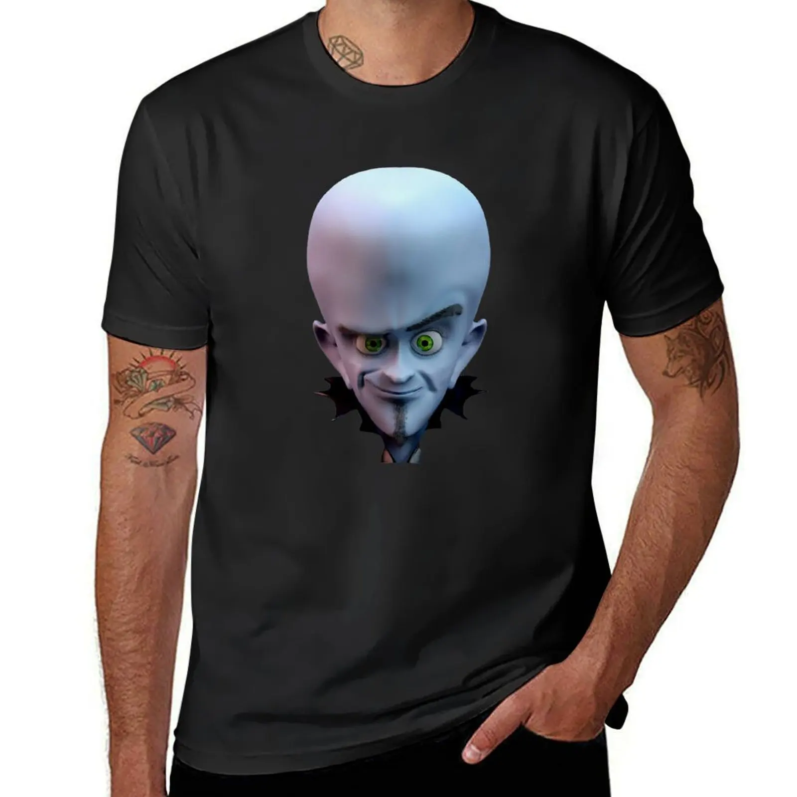 Smiling Megamind 3D *HIGH QUALITY* T-Shirt oversized summer clothes kawaii clothes mens plain t shirts