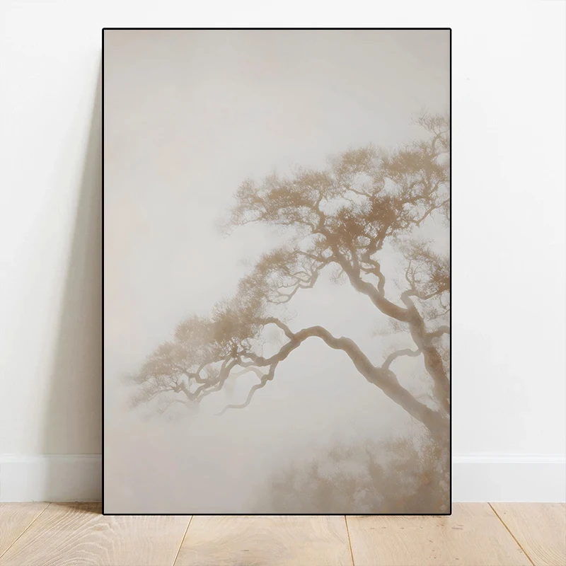 Cozy Landscape Vintage Country Tree Posters and Prints Canvas Printing Wall Art Picture for Living Room Home Decor Gifts