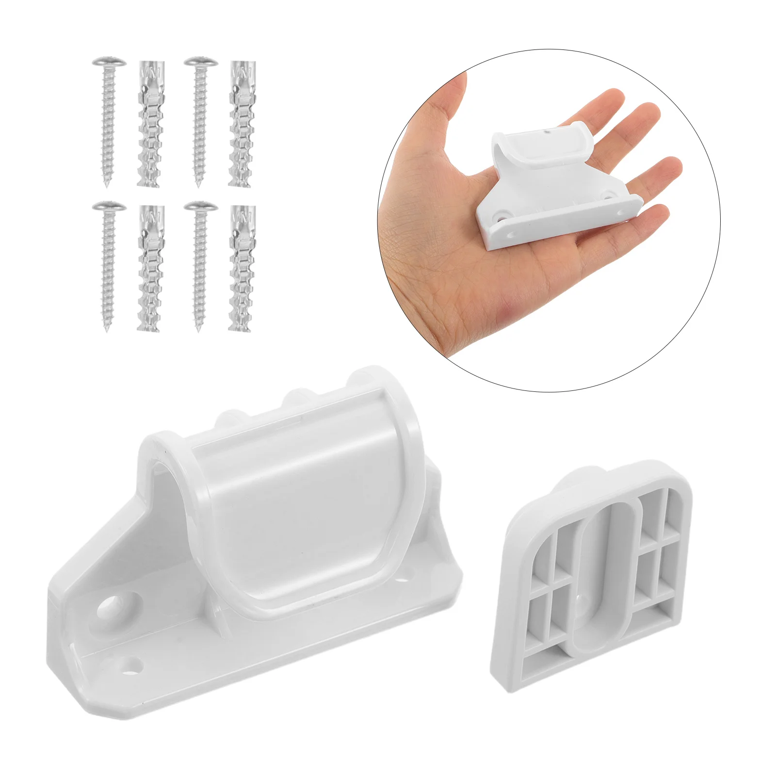 

1 Set Retractable Extension Kit Mounting Hardware Adjustable Safety Barrier For Doorways Stairs Replacement