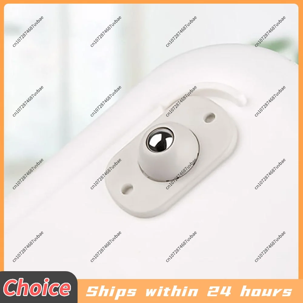 4-12PCS Self Adhesive Caster Mini Swivel Wheels Stainless Steel Universal Wheel 360° Rotation Pulley for Furniture Trash Can