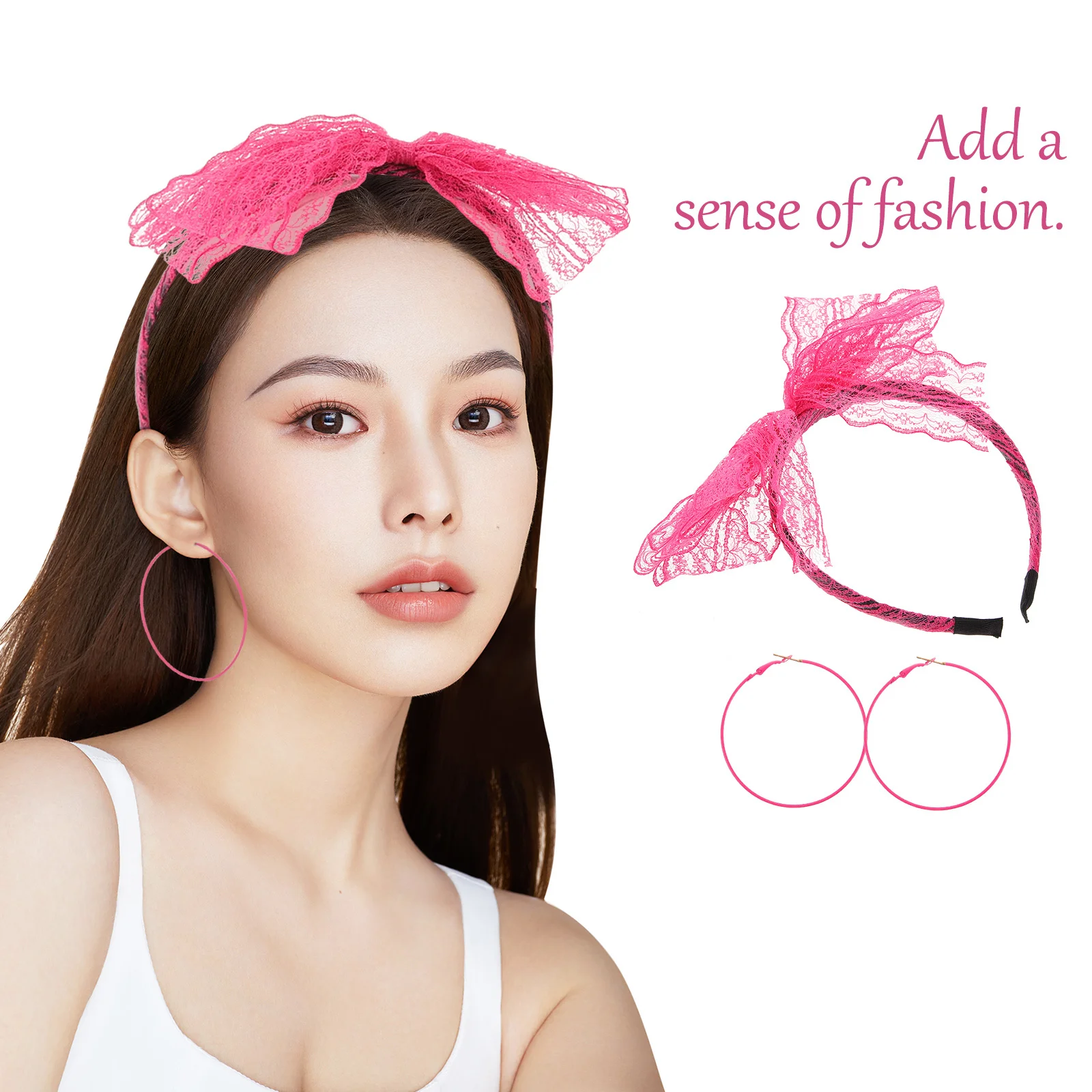 Kit d'accessoires de Costume des années 80, 1 ensemble, collier de Style Vintage, bandeau, gants en résille, lunettes, bracelet, tenue de fête rétro pour femmes