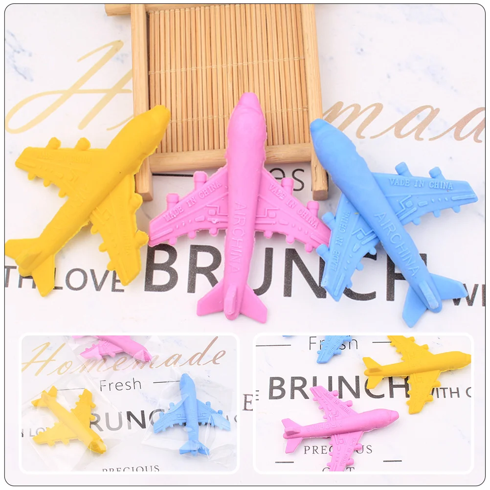 15 Pcs Eraser Lovely Erasers Airplane Style Supplies Learning Stationery Cartoon Jesus Party Favors