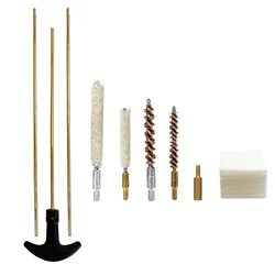 Rifle Gun Barrel Cleaning Kits for .177/.22 (4.5/5.5mm) Caliber, Bore Brush,Pistols Airgun Gun Care Cleaning Rod Brush Set