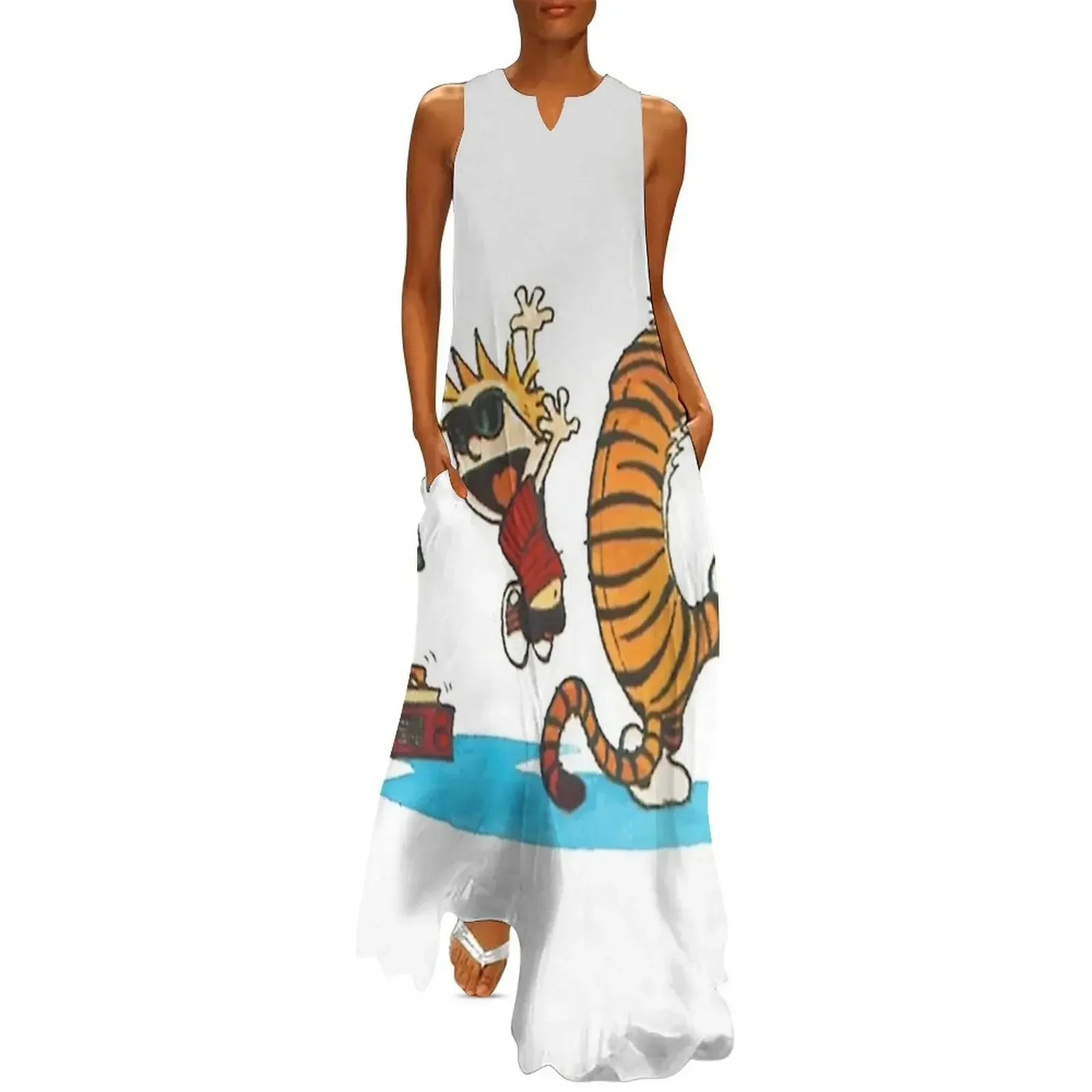 

calvin hobbes music dance Long Dress Dress for girls beach outfits for women evening dresses ladies Dress