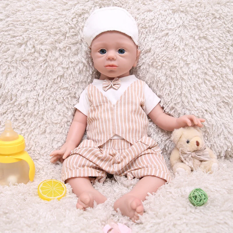 

54cm Silicone Reborn Doll Painted Simulation Doll Reborn Baby As A Birthday Gift for Boys and Girls