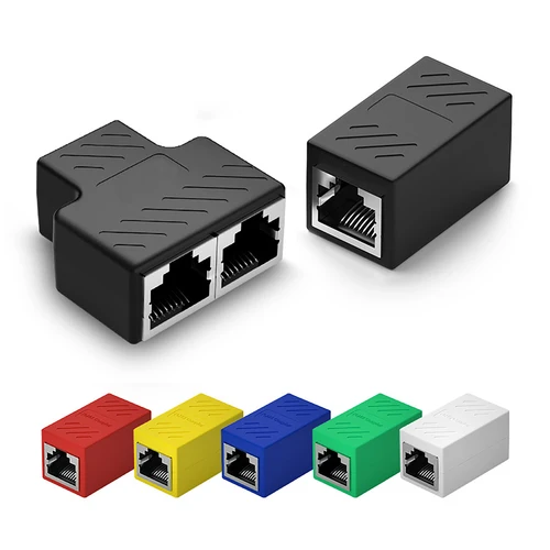 1/5/10/20/50 Uds extensor de Cable Ethernet RJ45 CAT5 CAT6 CAT6a conector extensor acoplador Ethernet hembra a hembra