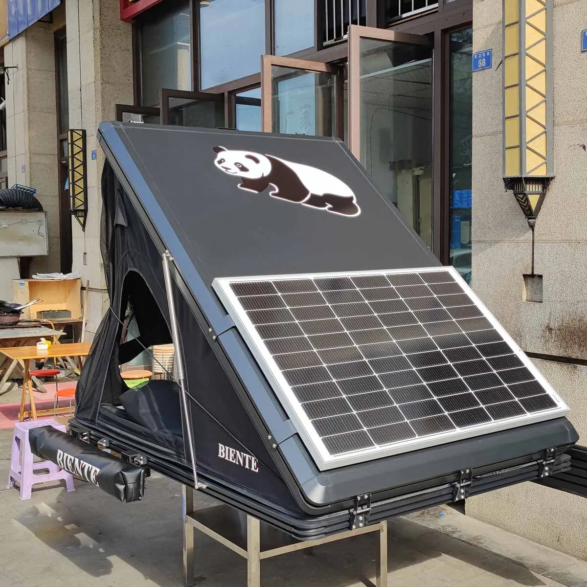 Outdoor Pop-Up Waterproof Hard Shell Rooftop Tent for Truck Jeep Car SUV Van Wrangler Tacoma Fitting 3 People