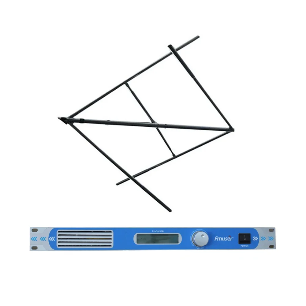 

Fmuser FU-T501 50W FM Transmitter For Radio Wireless Broadcast Station +CP100 Circular Antenna A KIT For Drive-in Church