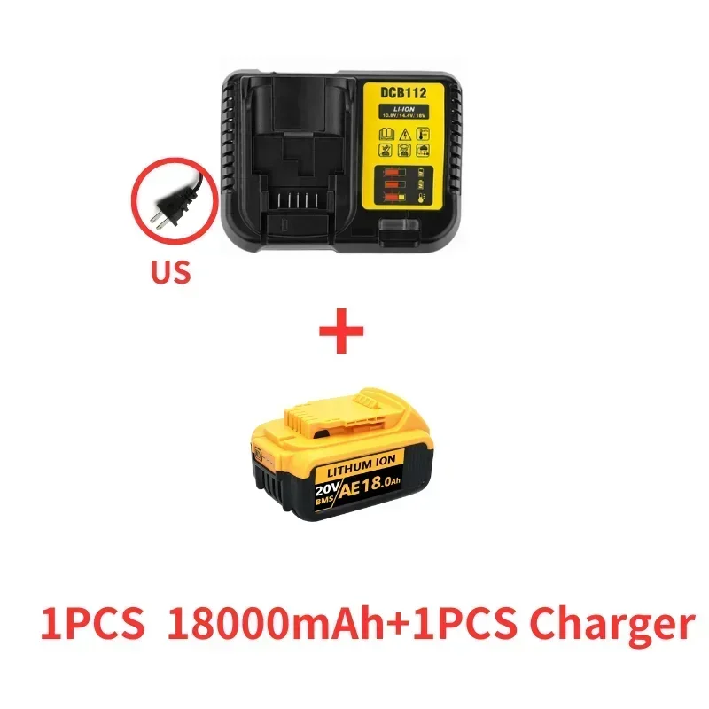 Original DCB200 20V 12000mAh Lithium Replacement Battery For Dewalt 18V DCB184 DCB200 DCB182 DCB180 DCB181 DCB182 DCB201 DCB206