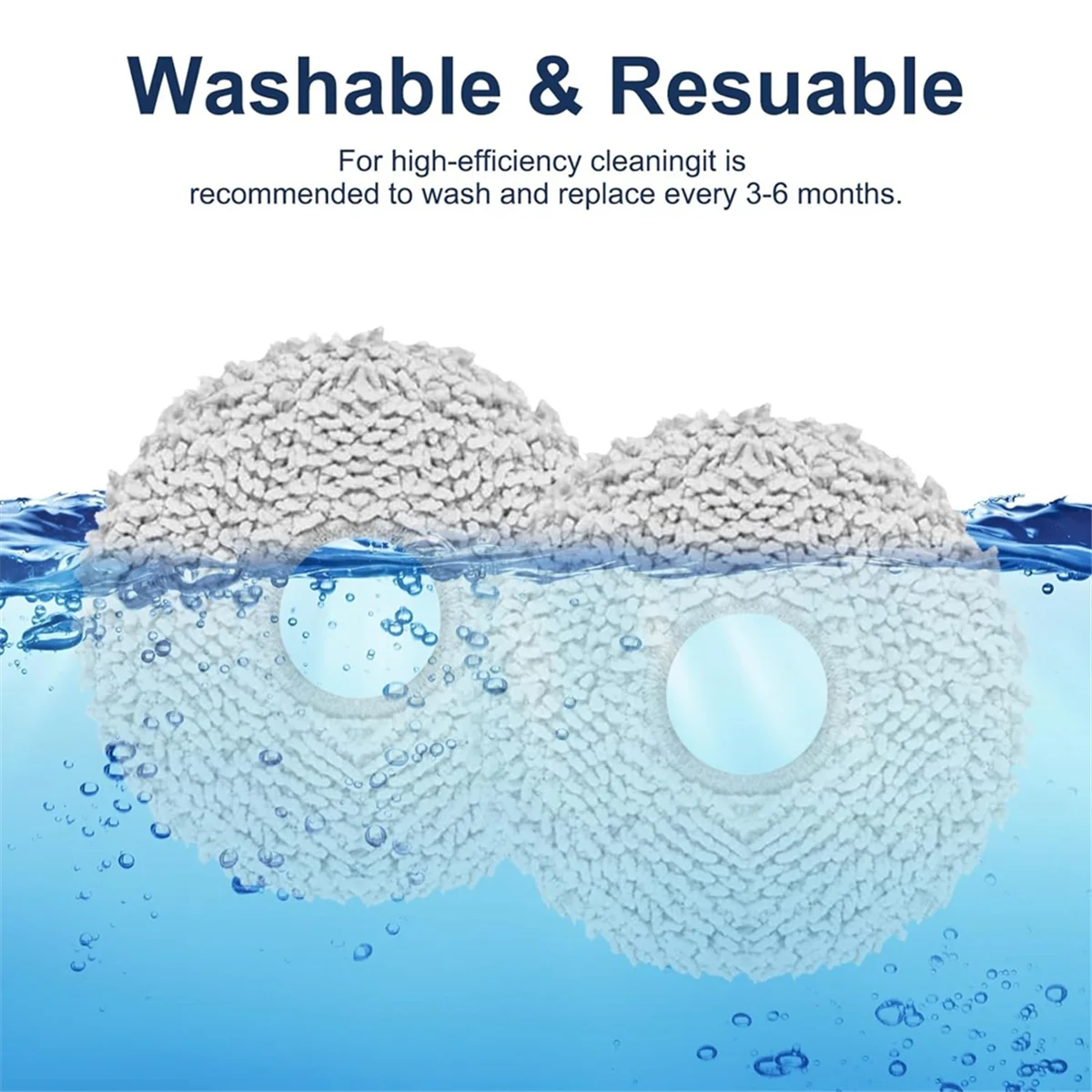 Top A449I Mop Cloths with Mop Plates Spare Parts for T20 Omni / T20e Omni Robot Vacuum Cleaner Mop Pad Mop Holder