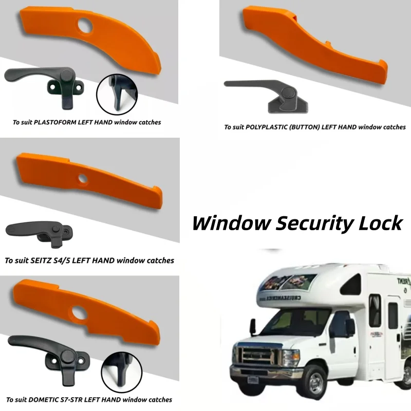 

Caravan Window Hand Security Lock Catch For PolyPlastic Seitz Dometic S7-STR Plastoform Left/Right Caravan Motorhome Parts