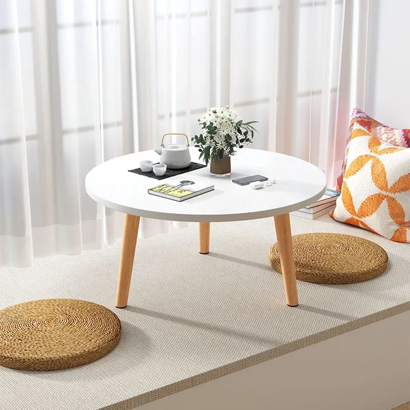 

Bay Window Small Table Round Table Coffee Windowsill Sitting Mini Simple Online Tatami Short Home