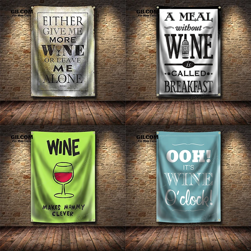 Pôster Decorativo Vintage de V - Wine Beer Pub avaliação e preço