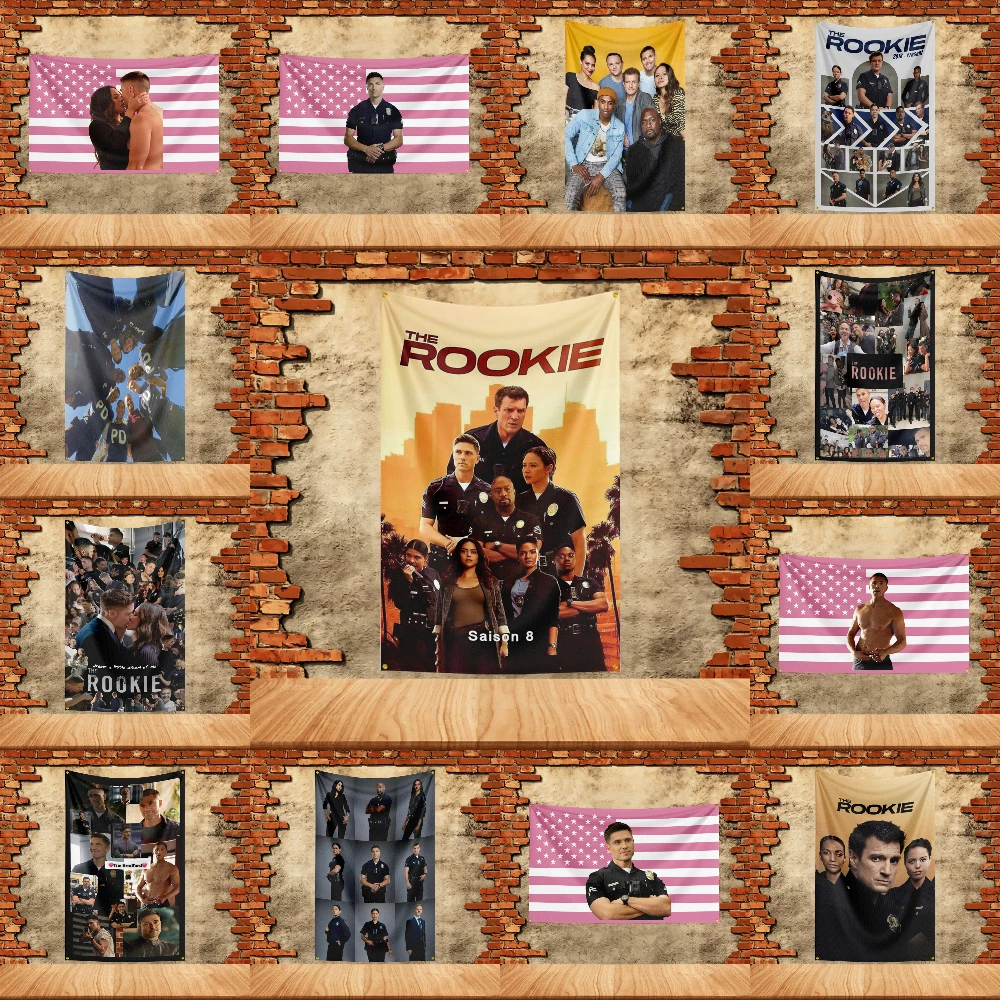 TV Drama Flag  for The Rookie Fans Banner Custom any Image Garage Bedroom Living Room Dorm Wall Hanging Decor Tapestry
