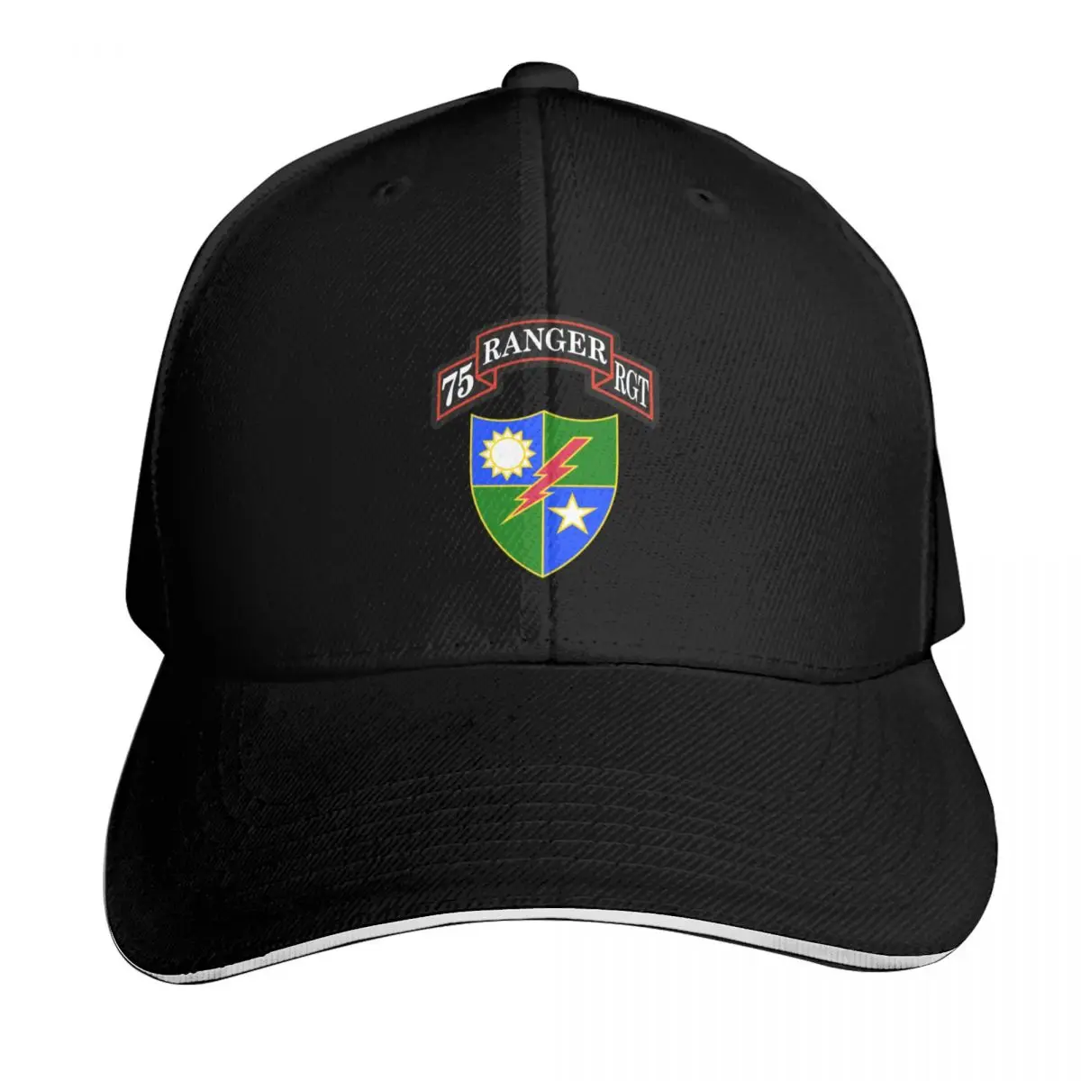 75th Ranger Regiment Baseball Cap Strapback Dad Hat Six Panel Structured Crown Sun Protection UPF 50+
