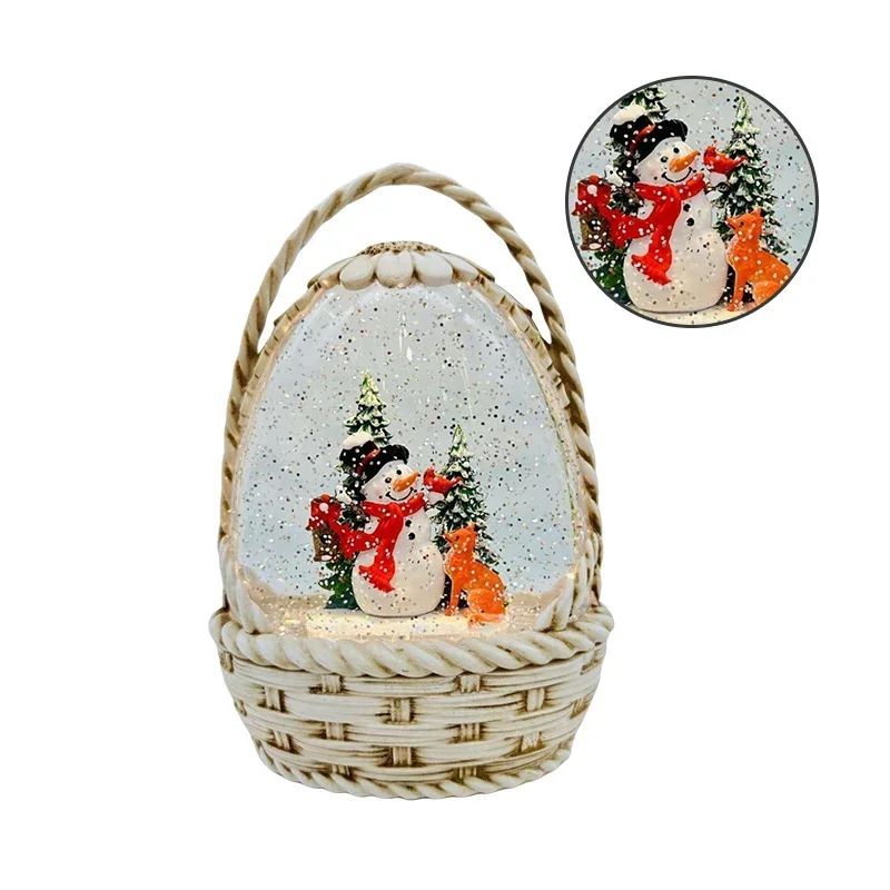 Wholesale Personalized Classic Style Glass Christmas Ornament Led Light Rotating Music Ball For Christmas