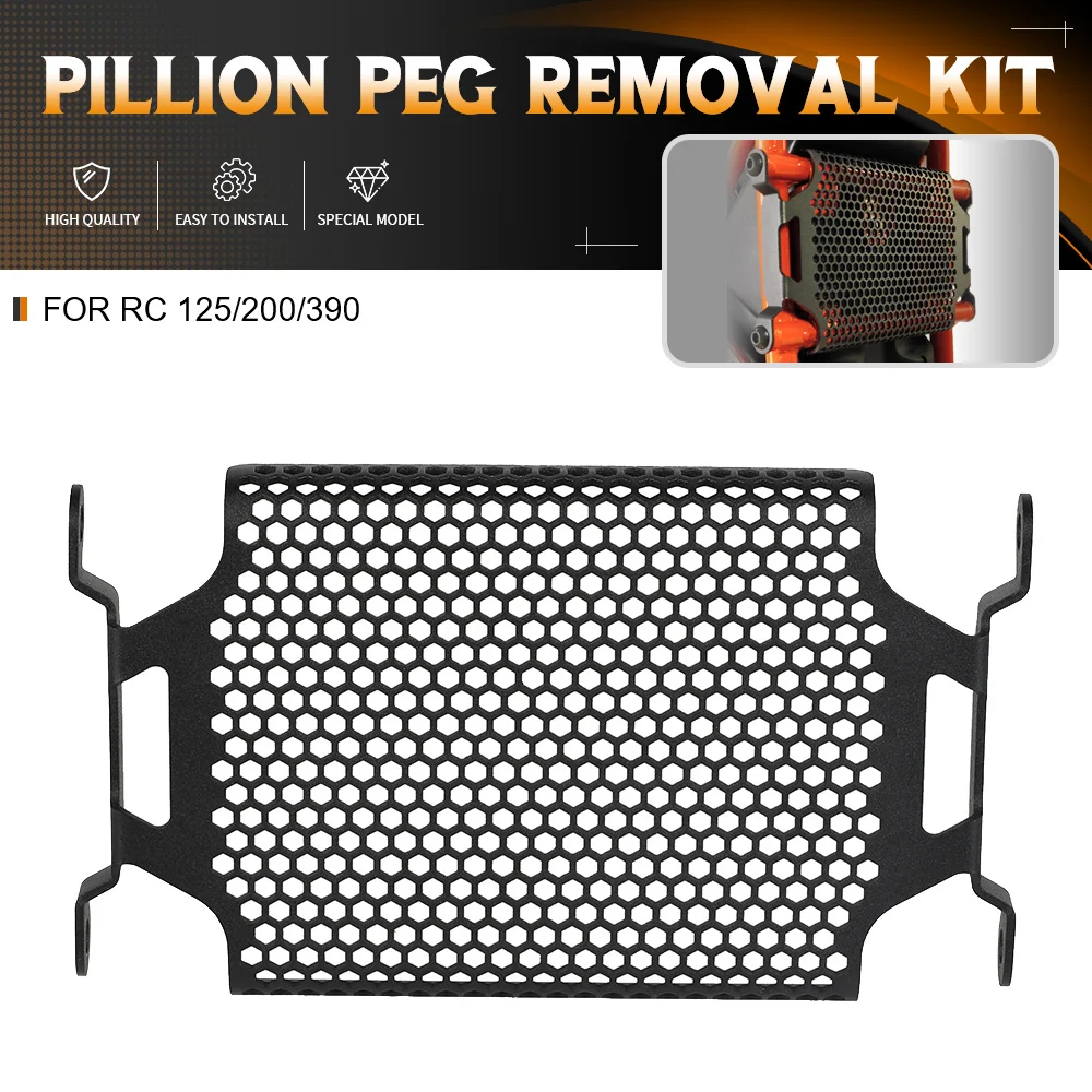 

RC 390 200 125 FOR RC390 RC200 RC125 2014-2023 Pillion Peg Removal Kit Fuel Tank Cover Guard Fuel Tank Protection Grille