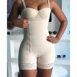 fajas Side zipper open chest sleeveless shapewear Women's slimming body Abdomen Control shaping jumpsuit Waist Trainer butt lift