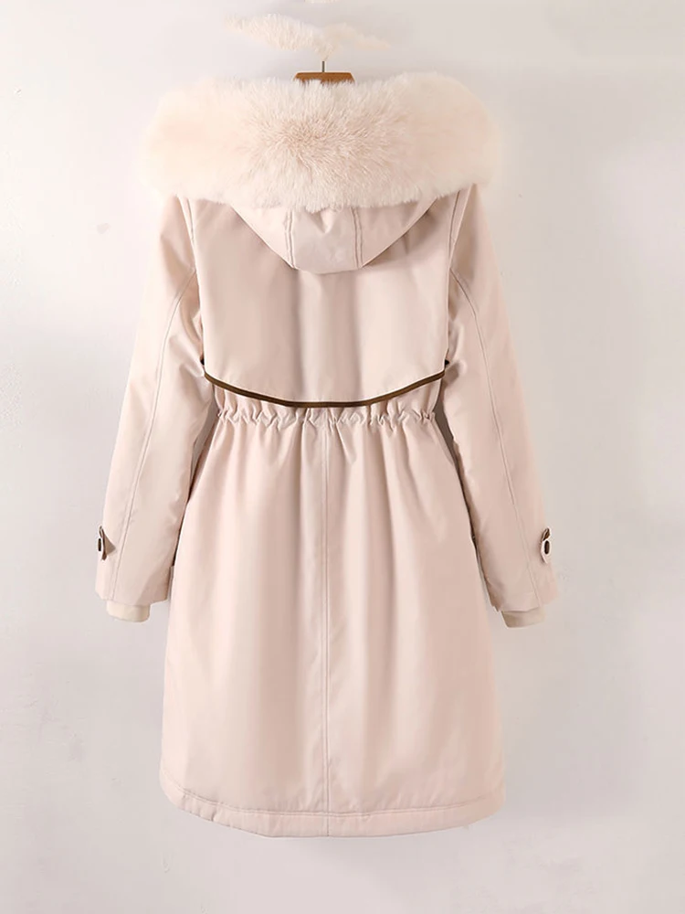 2024 Winter Autumn New Women Down Cotton Coat Jacket Female Loose Parkas Keep Warm Thick Outwear Fashion Hooded Overcoat