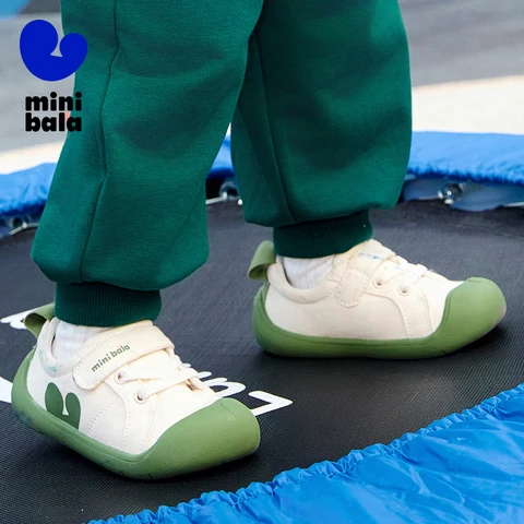Mini Bala унисекс, детская парусиновая обувь для малышей, противоскользящая, устойчивая к падениям, легкая, новая весна