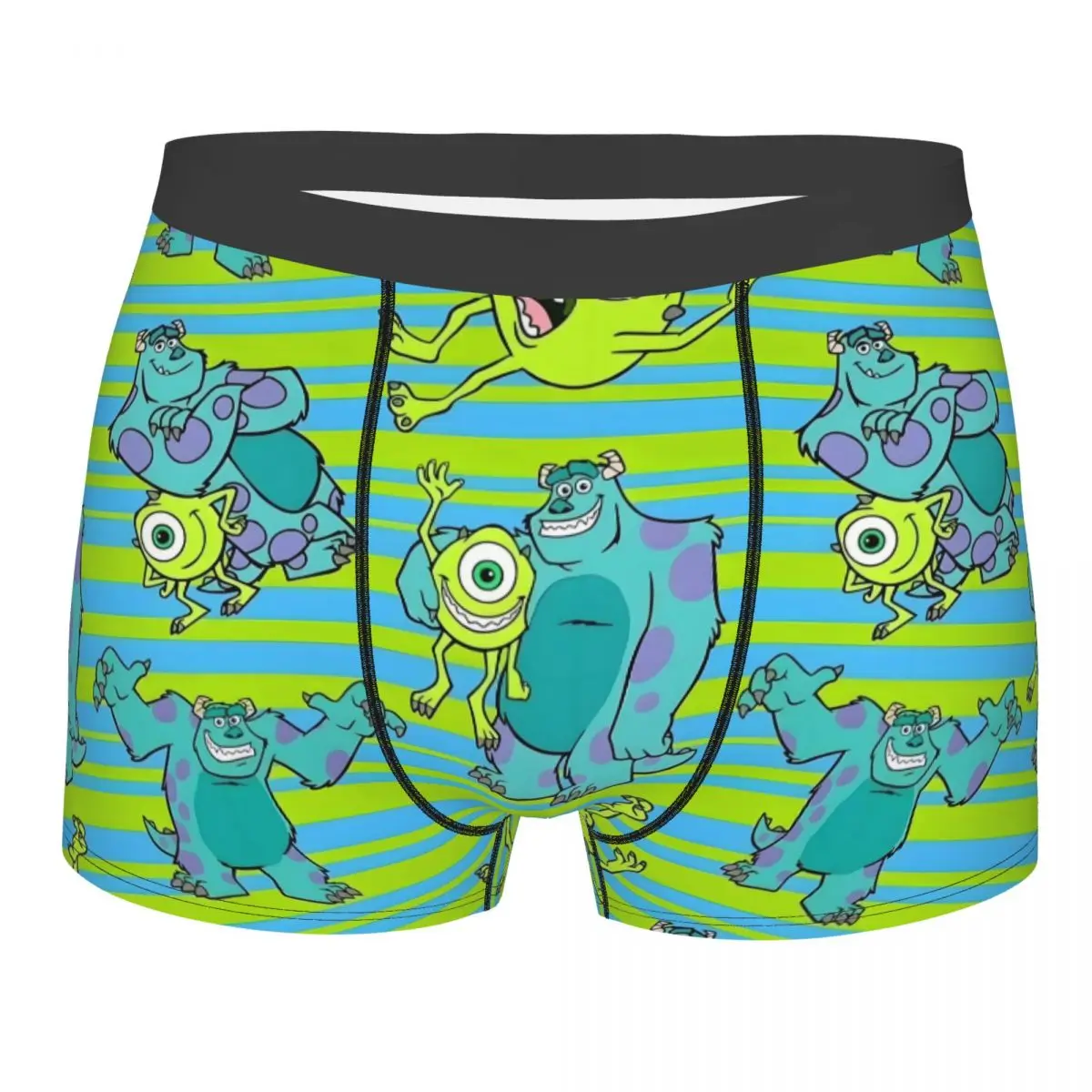 

Custom Male Funny Monsters University Cartoon Underwear Comic Boxer Briefs Soft Shorts Panties Underpants