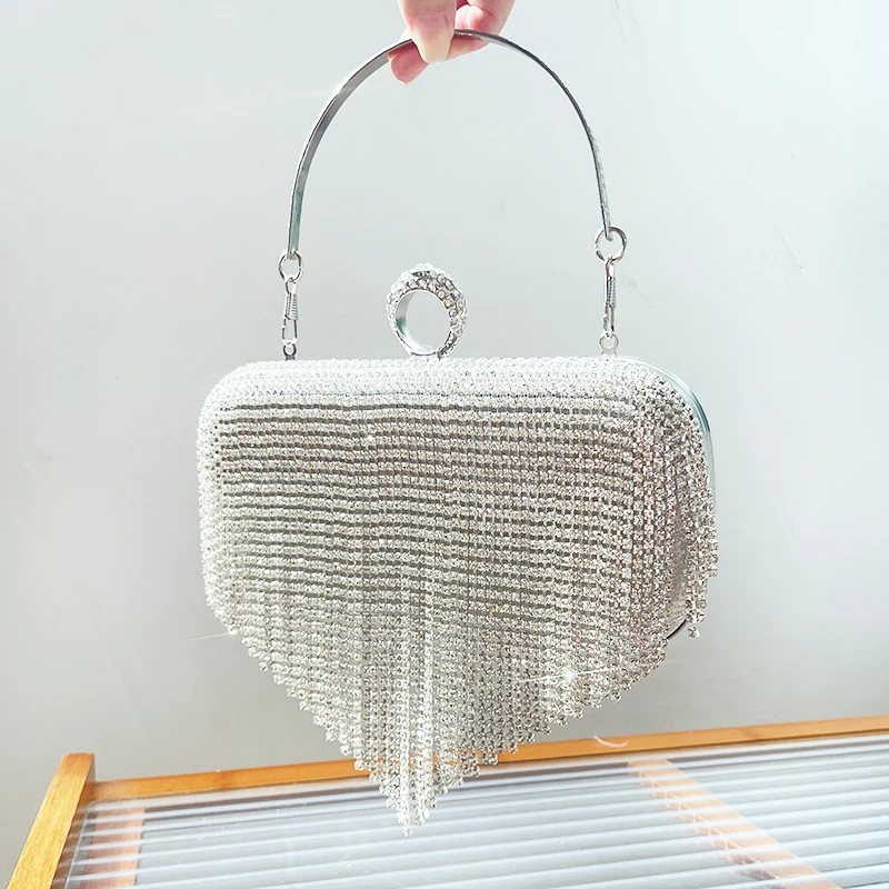 Phone Accessories Lagos - Bling Luxury Clutch Purse with Rhinestone