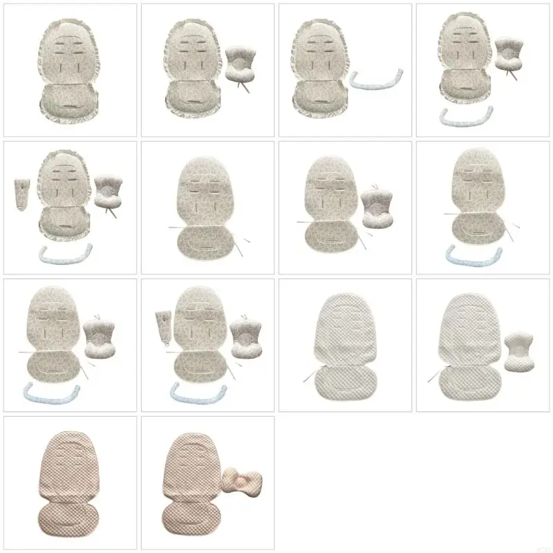 

97BC Breathable Cooling Pad for Baby Strollers and Car Multiple Belt Hole Detail