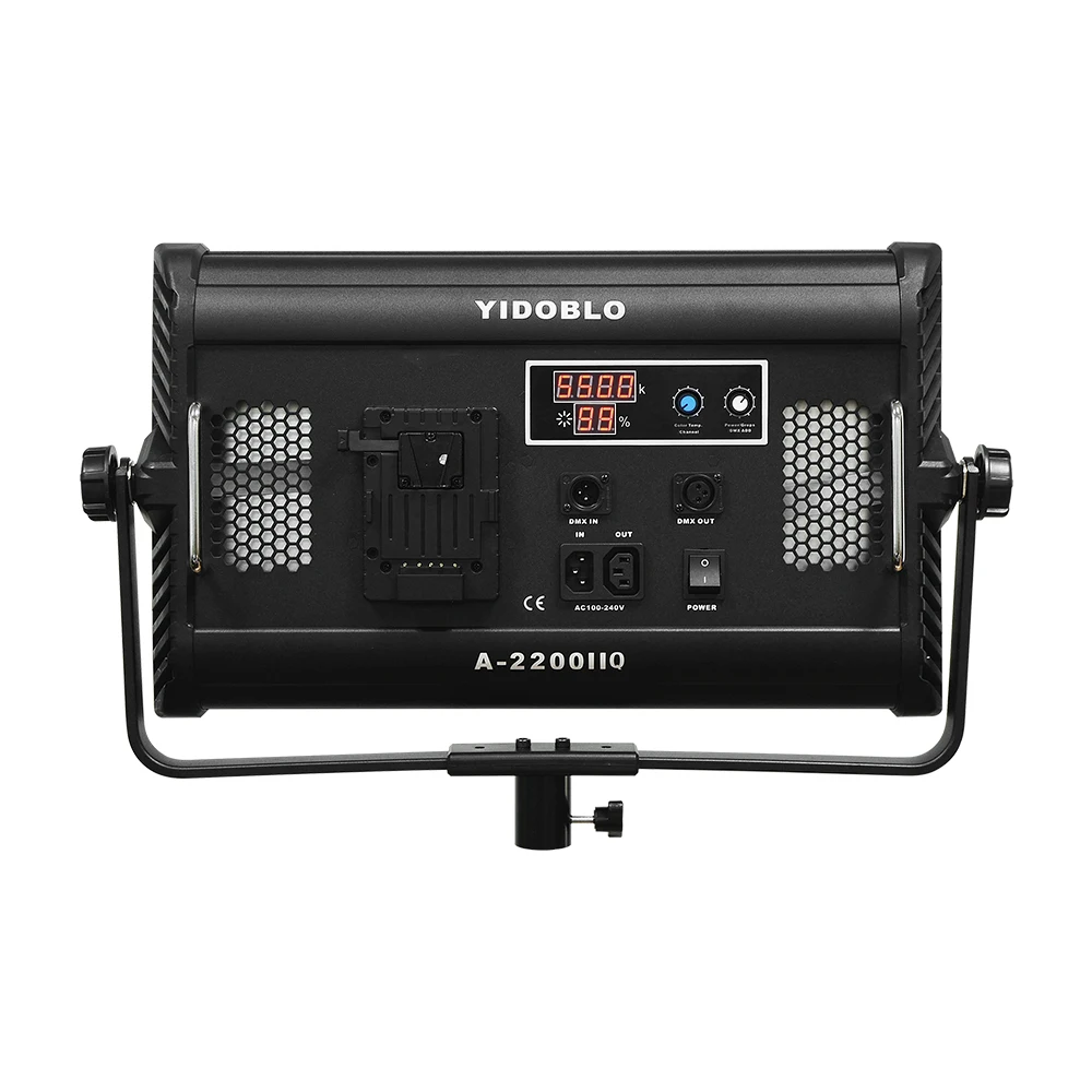 Led Light Video Studio 100W Yidoblo A-2200IIQ Bi-color Professional LED Soft Lights Support DMX Remote Control Led Lamp