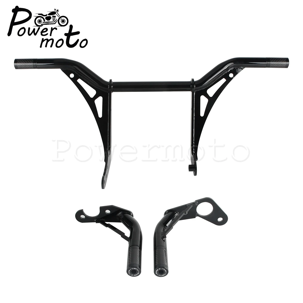 شريط أوتاد التصادم الأمامي والخلفي لدراجة Harley Softail Street Bob FXBB FXBBS Low Rider ST FXLRST S FXLRS FXLR Fat Bob FXFB FXFBS 2018-2024