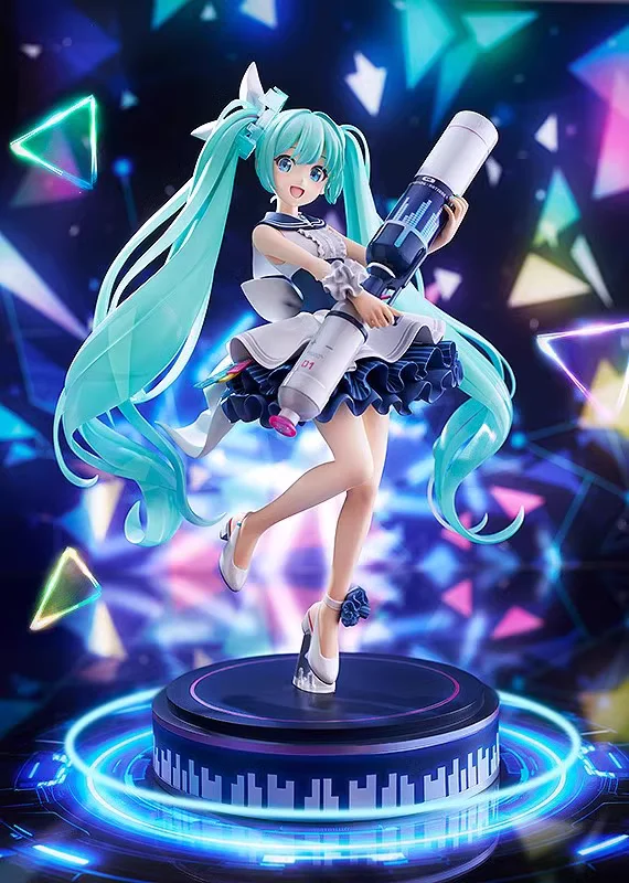 En Stock Original MaxFactory 1/7 Hatsune Miku archivo azul PVC figuras de Anime coleccionista de escritorio modelo de figuras de acción juguetes regalo