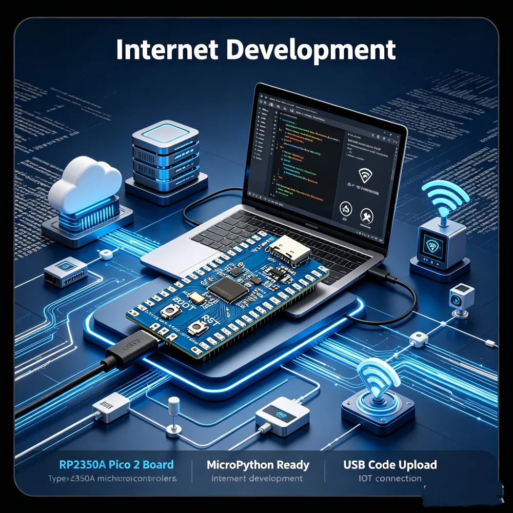 Development Board For RP2350 usb a/RP2350 usb c Pico 2 Equipped With An Onboard USB Type C Port Internet RP2350A Chip