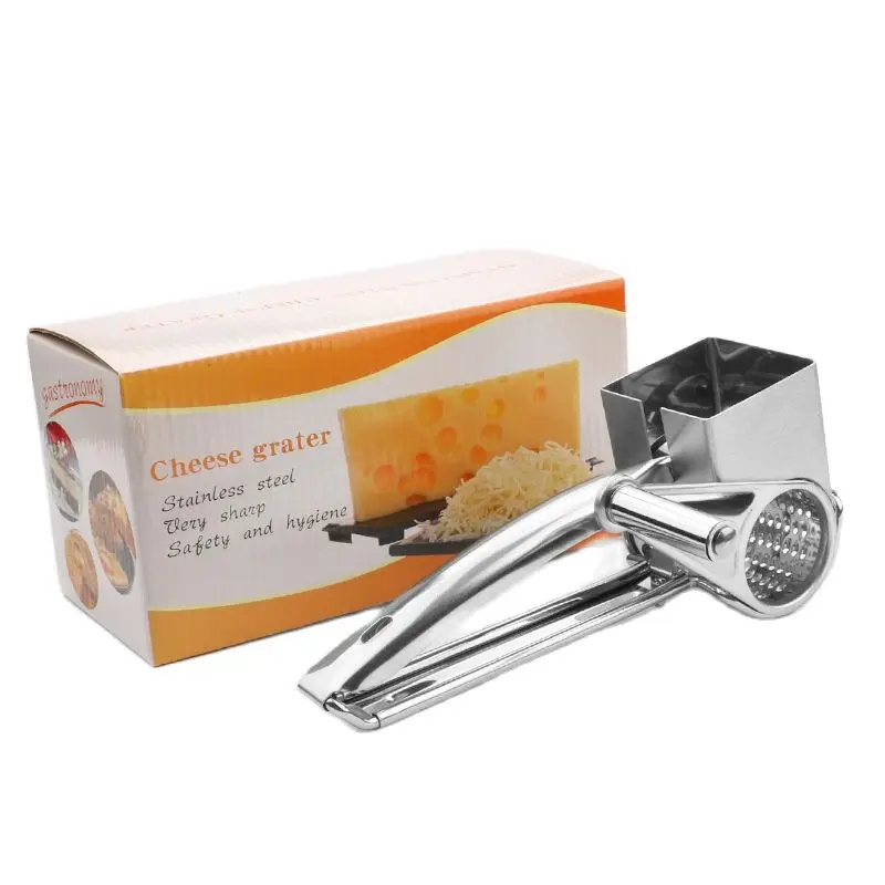 Stainless Steel Hand Rotating Cheese Grater Creative Kitchen Grater Household