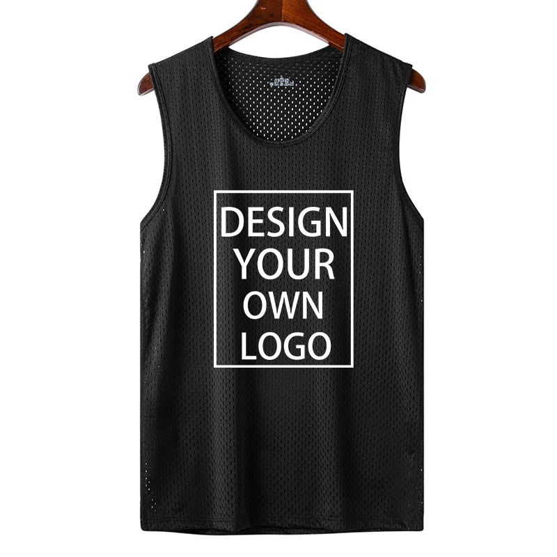 Customized Men\'s Sleeveless Fitness T-shirt Fashion Mens Muscle Training Vest Workout&Get Fit Tank Top Men Sports Tops Man Blous