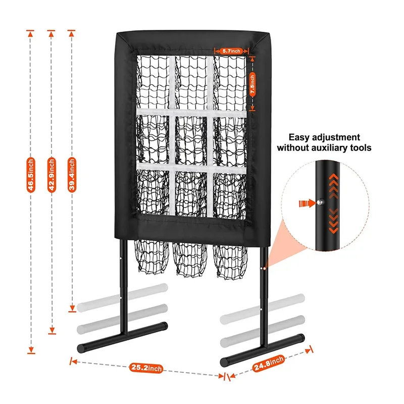 net baseball jiugongge pitcher practice net strike area trainer