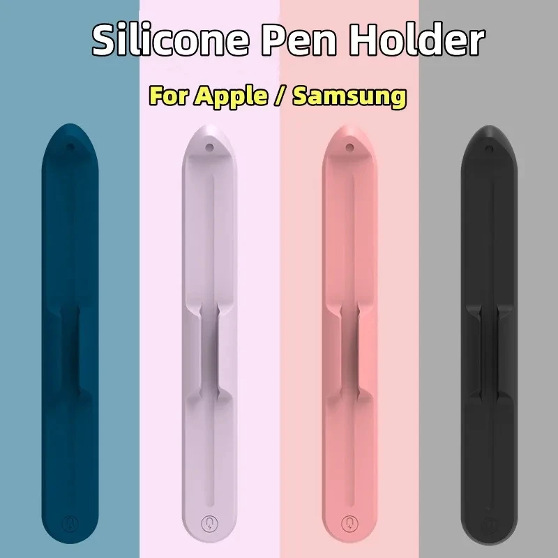 Imagem -02 - Estojo de Silicone com Slot para Caneta Porta-capacitores Apple ou Geração Samsung s6 Lite s7 s8