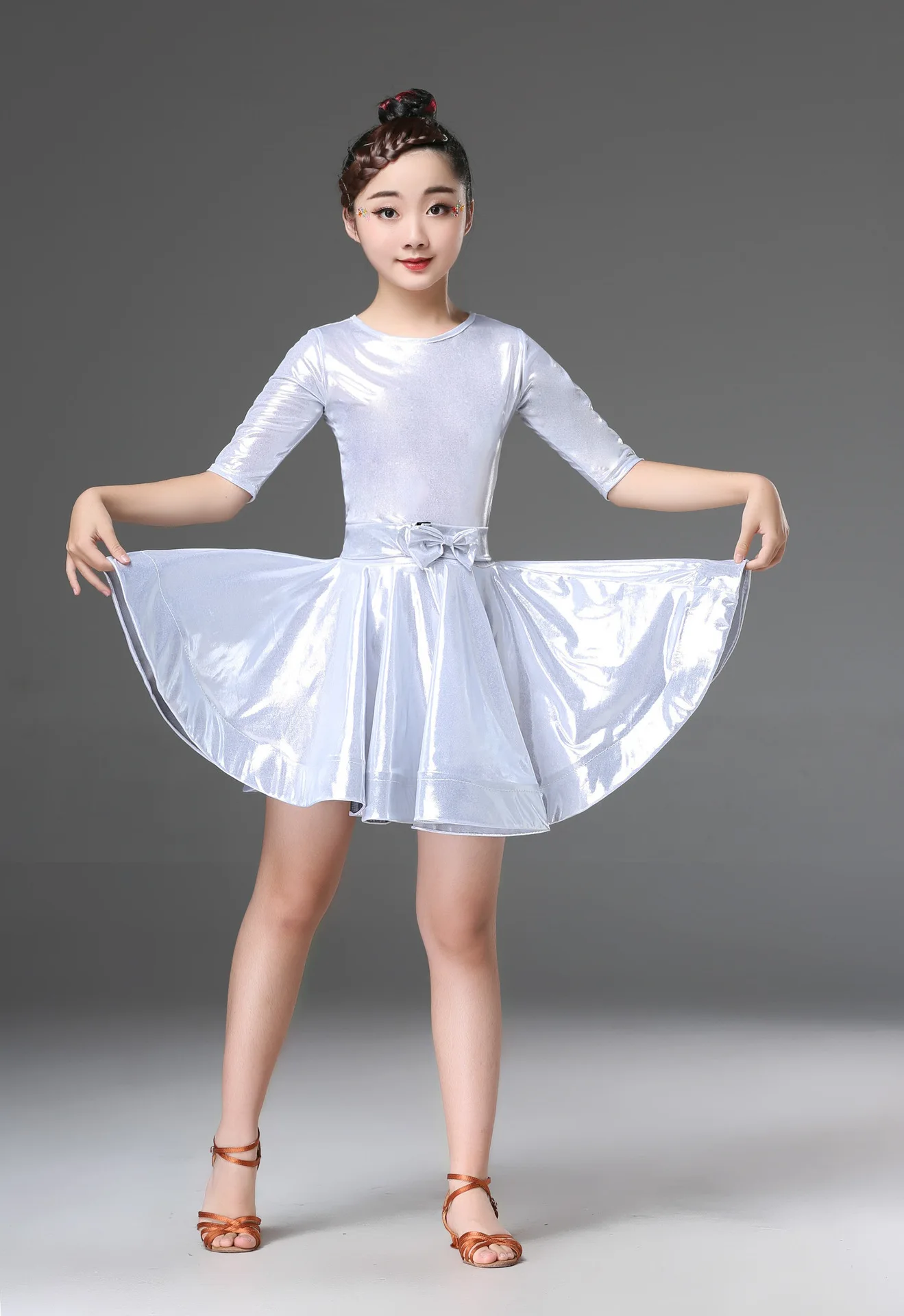 New Latin Dance Skirt Children's Practice Costumes, Competition Costumes, Dance Costumes, Performance Costumes