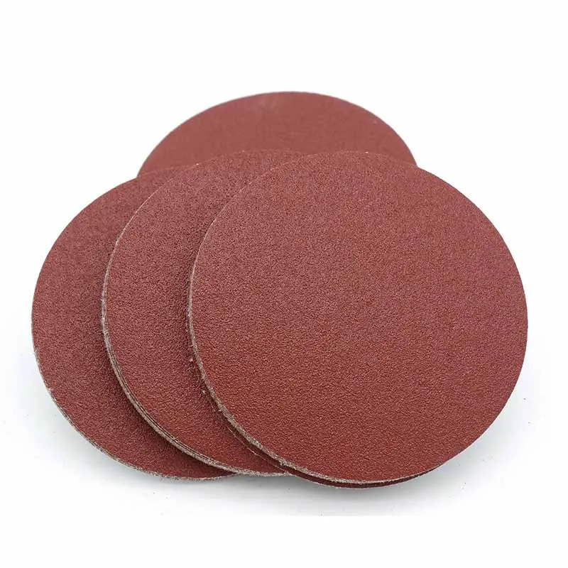 Round Sandpaper Discs Sand Sheets Self-adhesive Hook And Loop Sanding Disc Polishing Flocking Sandpaper Sheet 2 4 5 6inch