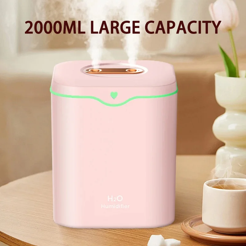 Xiaomi 2000ml usb umidificador de ar dupla porta spray óleo essencial aromaterapia humificador névoa fria fabricante fogger purificar para casa